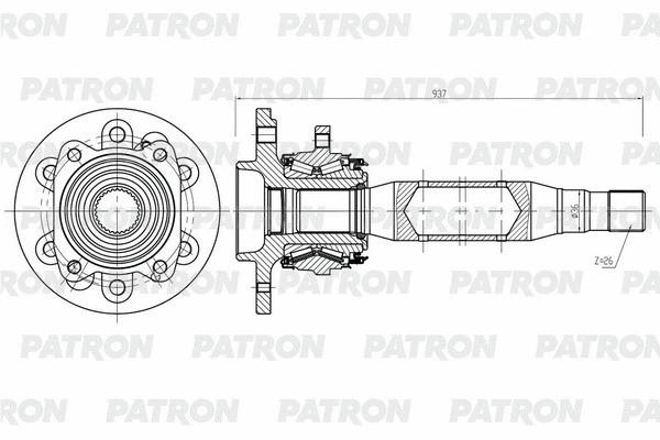 Arbre de transmission PATRON PDS0564