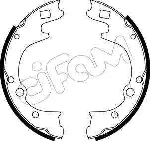 Jeu de mâchoires de frein CIFAM 153-221