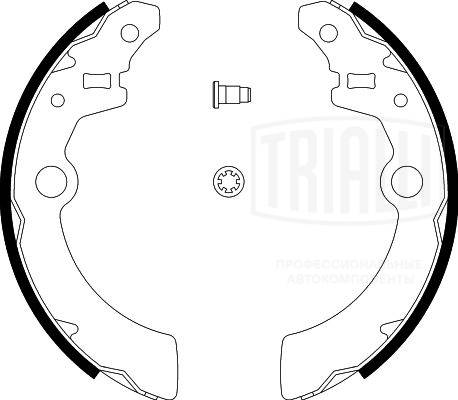 Jeu de mâchoires de frein TRIALLI GF 4553