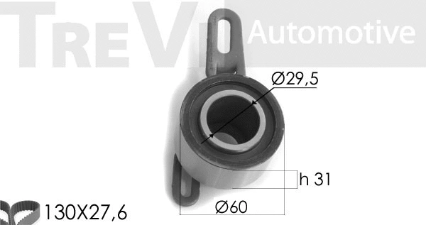 Kit de courroie crantée TREVI AUTOMOTIVE KD1122