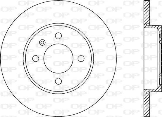 Disque de frein OPEN PARTS BDA1582.10