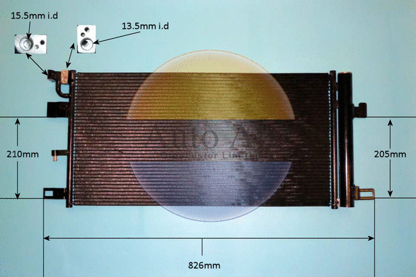 Condenseur, climatisation AUTO AIR GLOUCESTER 16-0053