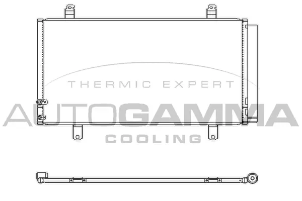 Condenseur, climatisation AUTOGAMMA 107339