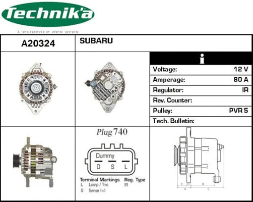 Alternateur Technika A20324