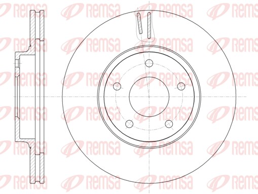 Disque de frein REMSA 61243.10