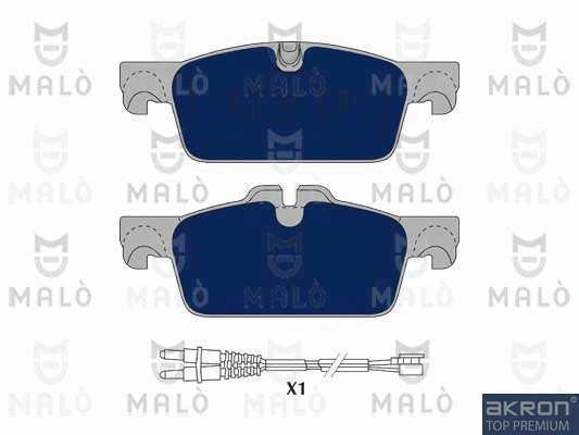 Kit de plaquettes de frein, frein à disque AKRON-MALÒ 1050982