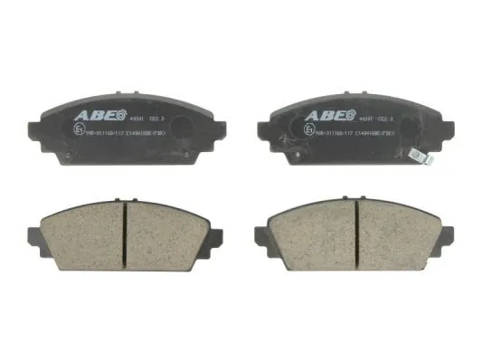 Kit de plaquettes de frein, frein à disque ABE C14041ABE