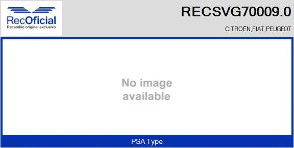 Vanne EGR RECOFICIAL RECSVG70009.0