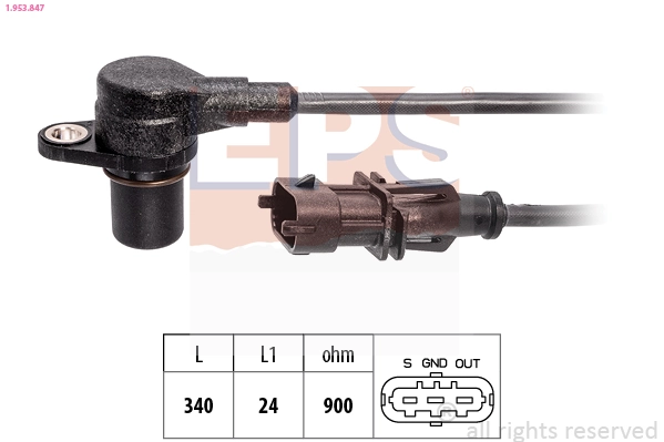 Capteur d'angle, vilebrequin EPS 1.953.847
