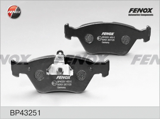 Kit de plaquettes de frein, frein à disque FENOX BP43251