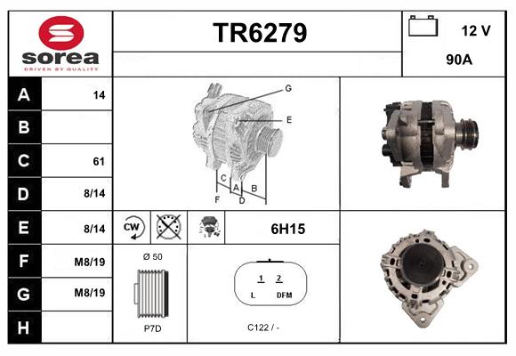 Alternateur SERA TR6279