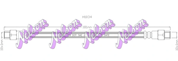 Flexible de frein KAWE H1034