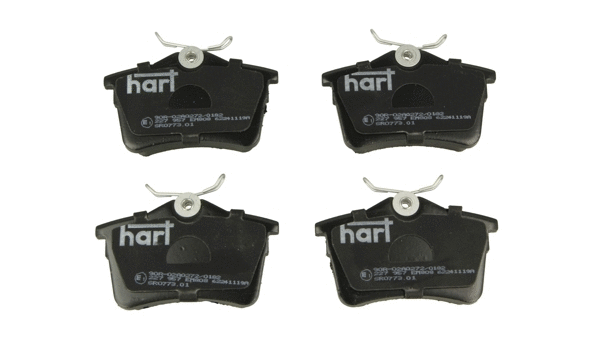 Kit de plaquettes de frein, frein à disque HART 227 957
