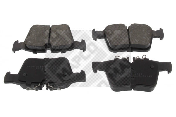 Kit de plaquettes de frein, frein à disque MAPCO 6038