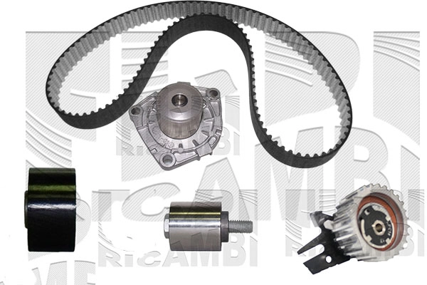 Pompe à eau + kit de courroie crantée CALIBER 8075KFW