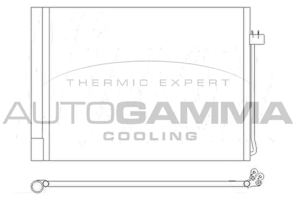Condenseur, climatisation AUTOGAMMA 105424