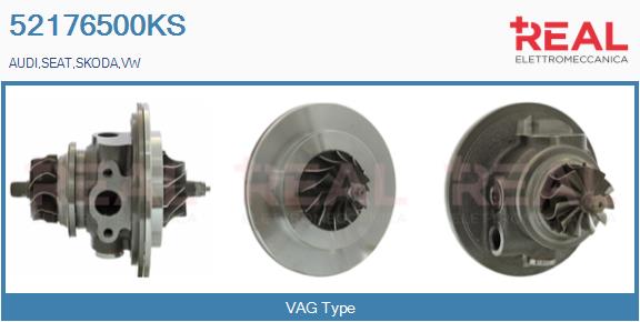 Groupe carter, turbocompresseur REAL 52176500KS