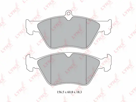 Kit de plaquettes de frein, frein à disque LYNXAUTO BD-5913
