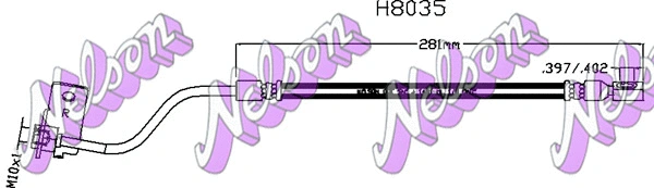 Flexible de frein KAWE H8035