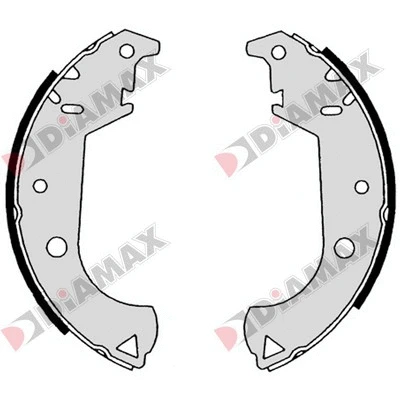 Jeu de mâchoires de frein DIAMAX N01103