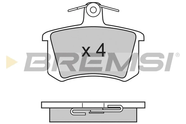 Kit de plaquettes de frein, frein à disque BREMSI BP2612