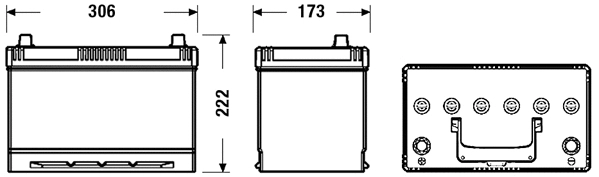 Batterie de démarrage TUDOR TC905