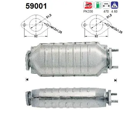 Catalyseur AS 59001