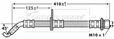 Flexible de frein BORG & BECK BBH7257