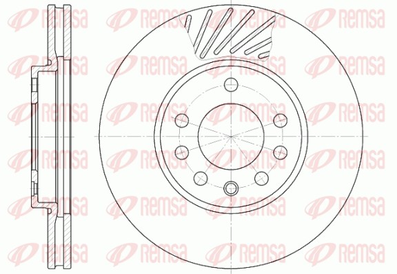 Disque de frein REMSA 6584.10