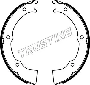 Jeu de mâchoires de frein, frein de stationnement TRUSTING 046.229