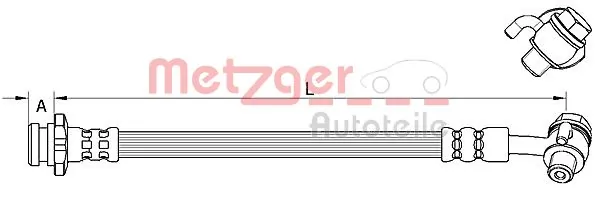 Flexible de frein METZGER 4111584
