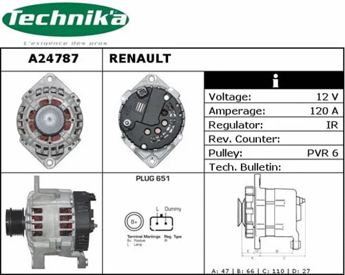 Alternateur Technika A24787