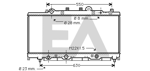 Radiateur, refroidissement du moteur EACLIMA 31R25029