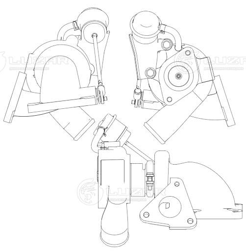 Compresseur, suralimentation LUZAR LAT 1008