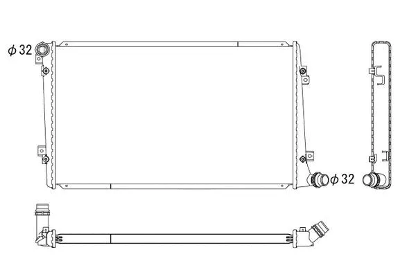 Radiateur, refroidissement du moteur ORDONEZ 2064102
