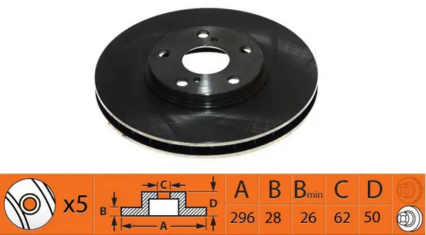 Disque de frein SB BR21200T