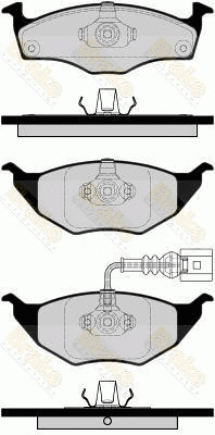 Kit de plaquettes de frein, frein à disque Brake ENGINEERING PA1479