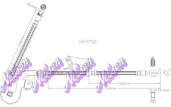 Flexible de frein KAWE H6975Q