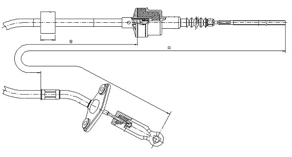 Tirette à câble, commande d'embrayage SONOVA CF01168