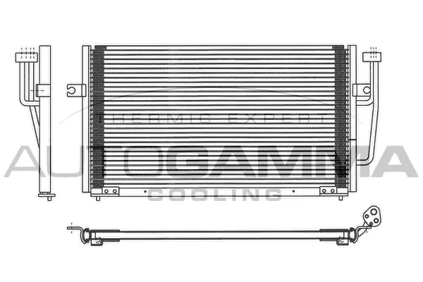 Condenseur, climatisation AUTOGAMMA 102565