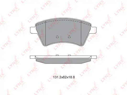 Kit de plaquettes de frein, frein à disque LYNXAUTO BD-6318