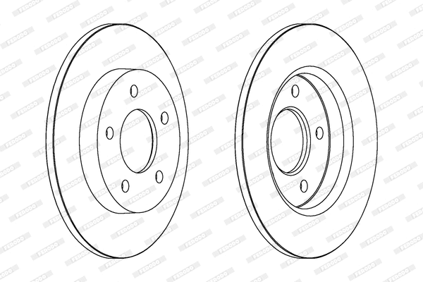 Disque de frein FERODO DDF1420C