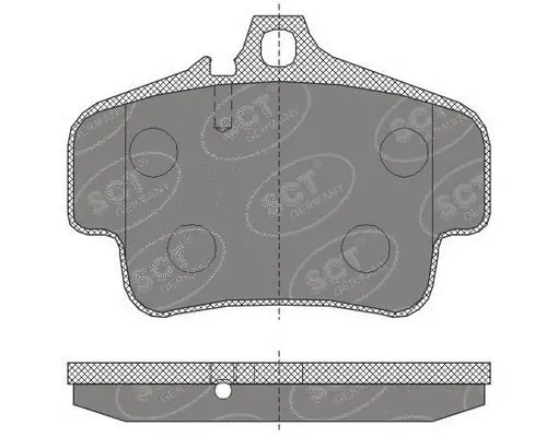 Kit de plaquettes de frein, frein à disque SCT - MANNOL SP 462 PR