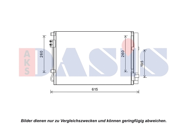 Condenseur, climatisation AKS DASIS 512084N
