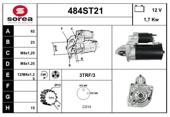 Démarreur STARTCAR 484ST21