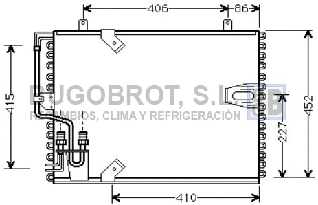 Condenseur, climatisation BUGOBROT 62-BW5183