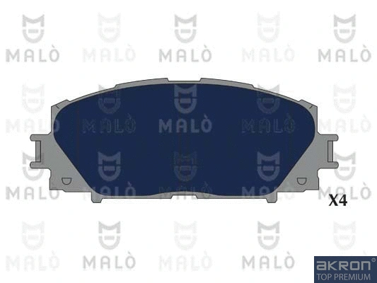 Kit de plaquettes de frein, frein à disque AKRON-MALÒ 1051332