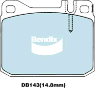 Kit de plaquettes de frein, frein à disque BENDIX-SEA DB143 GCT