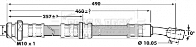 Flexible de frein BORG & BECK BBH7007