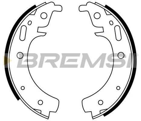 Jeu de mâchoires de frein BREMSI GF0502